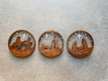 Load image into Gallery viewer, Nativity Scene 3 Layer Acrylic/Wood Ornaments