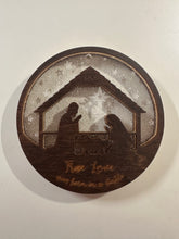 Load image into Gallery viewer, Nativity Scene 3 Layer Acrylic/Wood Ornaments