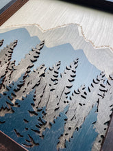 Load image into Gallery viewer, Mountain Layered Wood Art