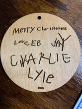 Load image into Gallery viewer, Handwriting Ornament