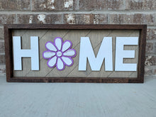 Load image into Gallery viewer, Interchangeable HOME Sign with Scripture