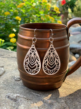 Load image into Gallery viewer, Wooden Mandala Earrings
