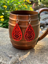 Load image into Gallery viewer, Wooden Mandala Earrings
