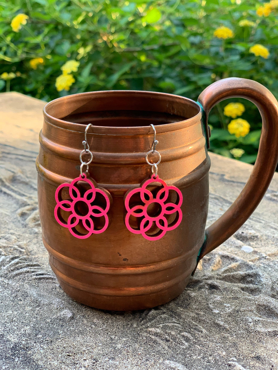 Wooden Hoop Earrings