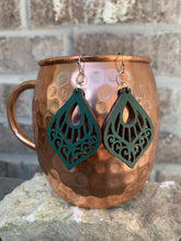 Load image into Gallery viewer, Wooden Teardrop Earrings
