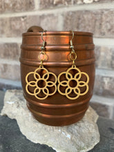 Load image into Gallery viewer, Wooden Hoop Earrings
