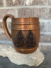 Load image into Gallery viewer, Mandala Walnut Earrings
