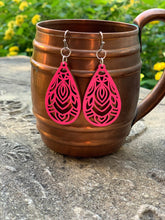 Load image into Gallery viewer, Wooden Mandala Earrings
