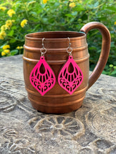 Load image into Gallery viewer, Wooden Teardrop Earrings
