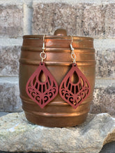 Load image into Gallery viewer, Wooden Teardrop Earrings
