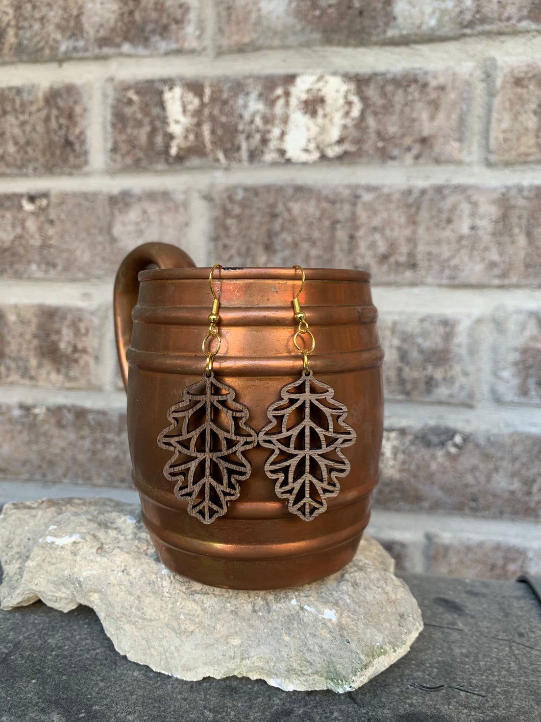 Walnut Leaf Earrings