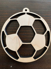 Load image into Gallery viewer, Sport Ornaments (Unfinished Cut Outs for Soccer, Basketball, Baseball and Ballet)
