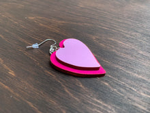 Load image into Gallery viewer, Two Layered Heart Shaped Earrings
