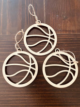 Load image into Gallery viewer, Sport Ornaments (Unfinished Cut Outs for Soccer, Basketball, Baseball and Ballet)
