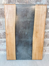 Load image into Gallery viewer, The &quot;Methuselah&quot; | Walnut Resin Charcuterie Board (Antique Gray)
