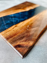 Load image into Gallery viewer, The “Noah” | Charcuterie Board (Midnight Blue and Black Walnut)
